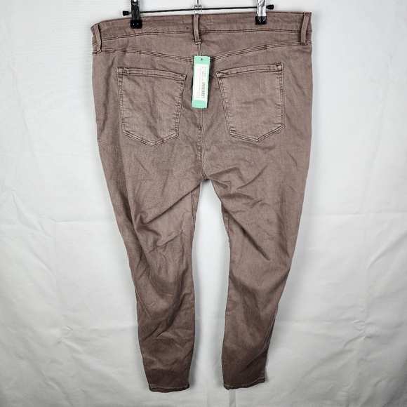 NWT PISTOLA Hunter Light Brown Cargo Moto Ankle Zip Stretch Skinny Jeans Size 33 - Picture 2 of 6